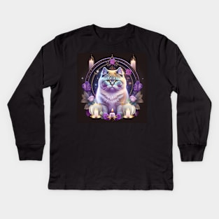 Magical British Shorthair Kids Long Sleeve T-Shirt